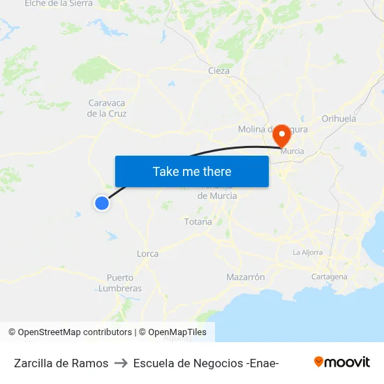 Zarcilla de Ramos to Escuela de Negocios -Enae- map
