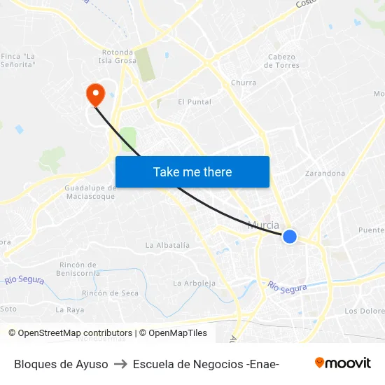 Bloques de Ayuso to Escuela de Negocios -Enae- map