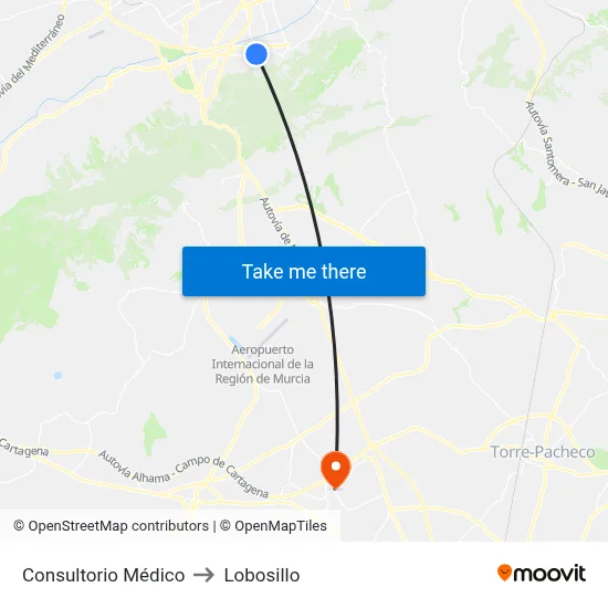 Consultorio Médico to Lobosillo map