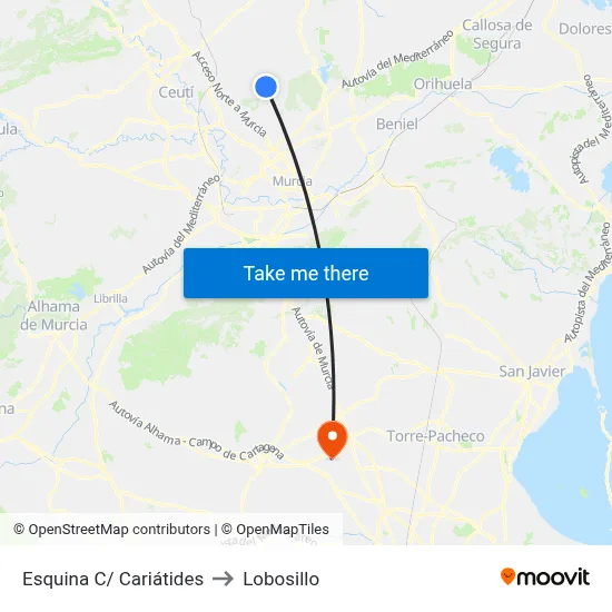 Esquina C/ Cariátides to Lobosillo map