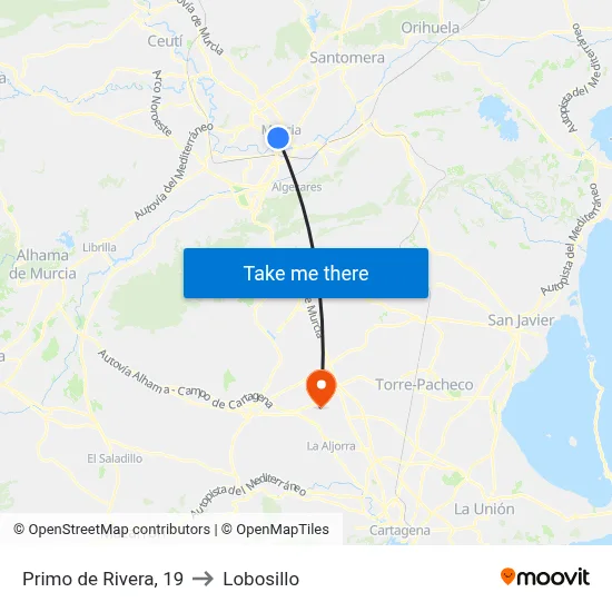 Primo de Rivera, 19 to Lobosillo map