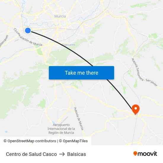 Centro de Salud Casco to Balsicas map