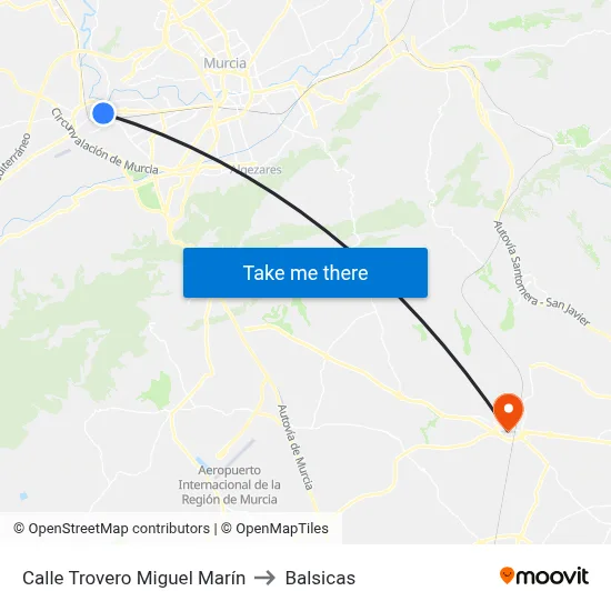 Calle Trovero Miguel Marín to Balsicas map
