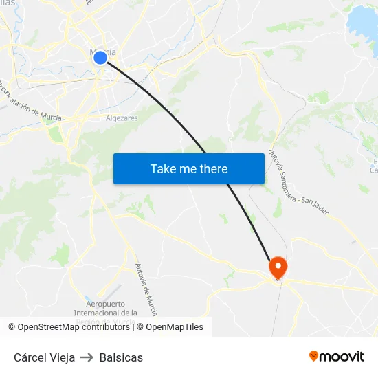 Cárcel Vieja to Balsicas map