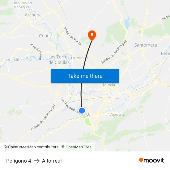 Polígono 4 to Altorreal map