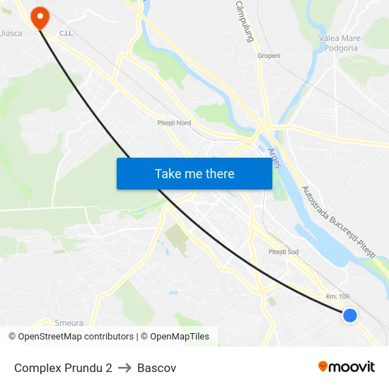 Complex Prundu 2 to Bascov map