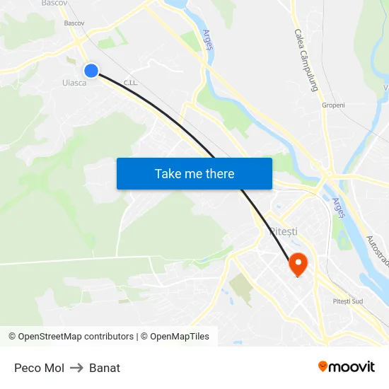 Peco Mol to Banat map