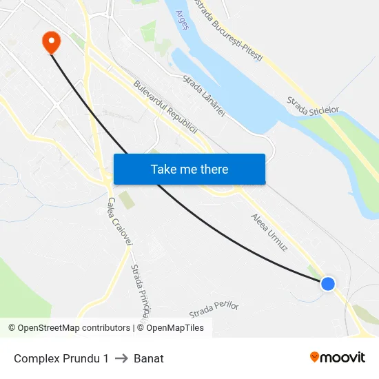 Complex Prundu 1 to Banat map