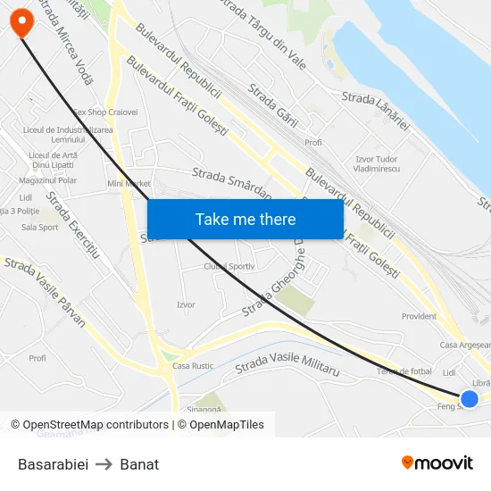 Basarabiei to Banat map