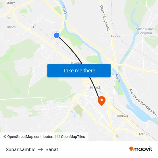 Subansamble to Banat map
