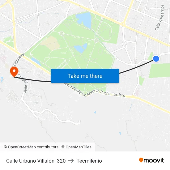 Calle Urbano Villalón, 320 to Tecmilenio map