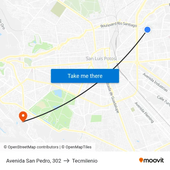 Avenida San Pedro, 302 to Tecmilenio map