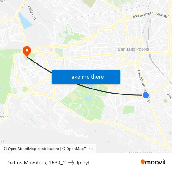 De Los Maestros, 1639_2 to Ipicyt map