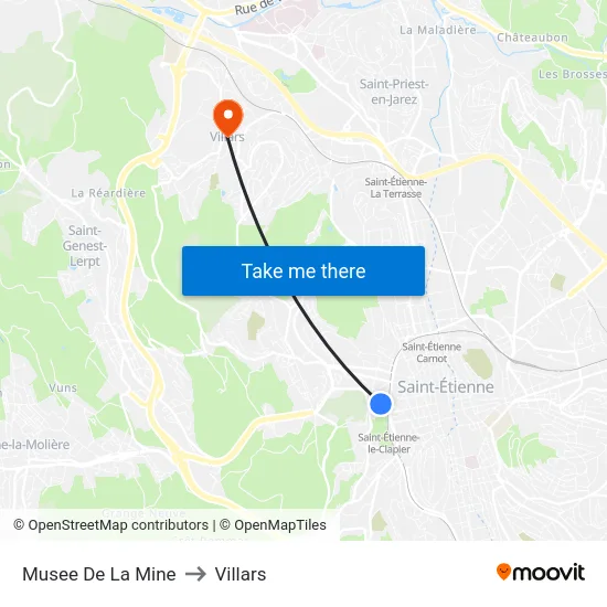 Musee De La Mine to Villars map