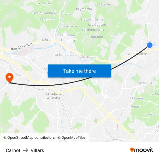 Carnot to Villars map
