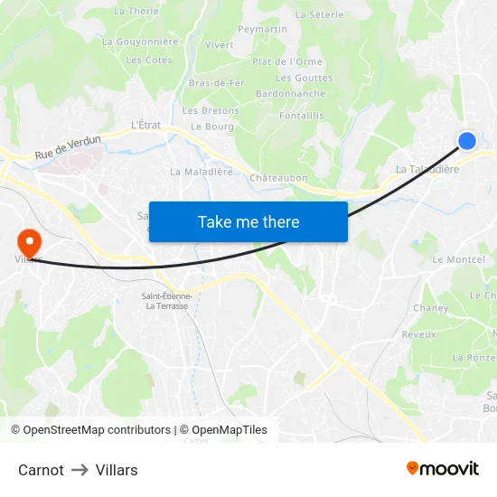 Carnot to Villars map