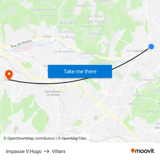 Impasse V.Hugo to Villars map
