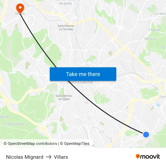 Nicolas Mignard to Villars map