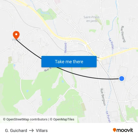 G. Guichard to Villars map