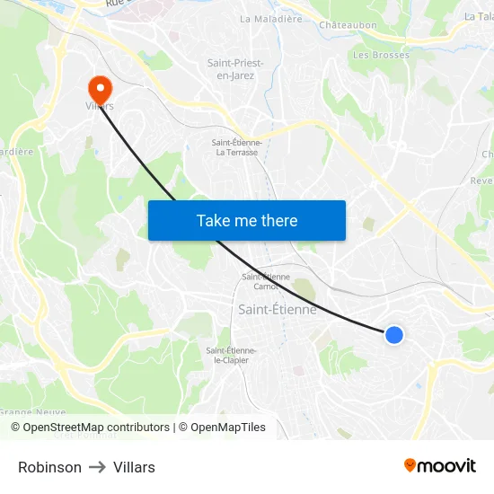 Robinson to Villars map