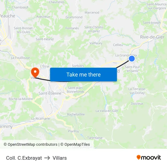 Coll. C.Exbrayat to Villars map