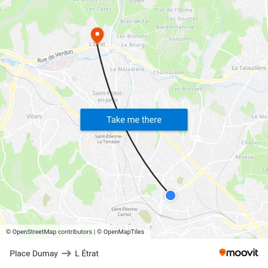 Place Dumay to L Étrat map