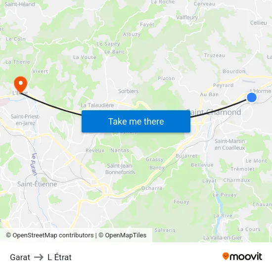 Garat to L Étrat map