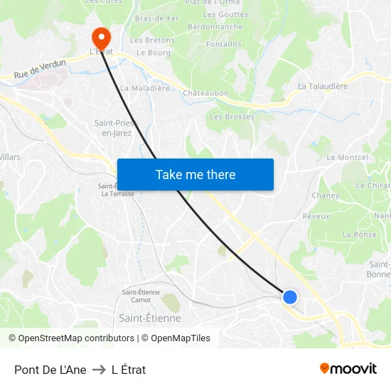 Pont De L'Ane to L Étrat map