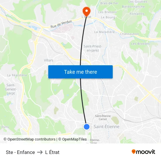 Ste - Enfance to L Étrat map