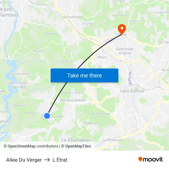 Allee Du Verger to L Étrat map