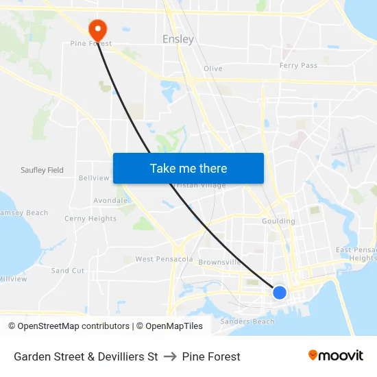 Garden Street & Devilliers St to Pine Forest map