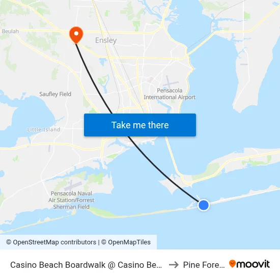 Casino Beach Boardwalk @ Casino Beach to Pine Forest map