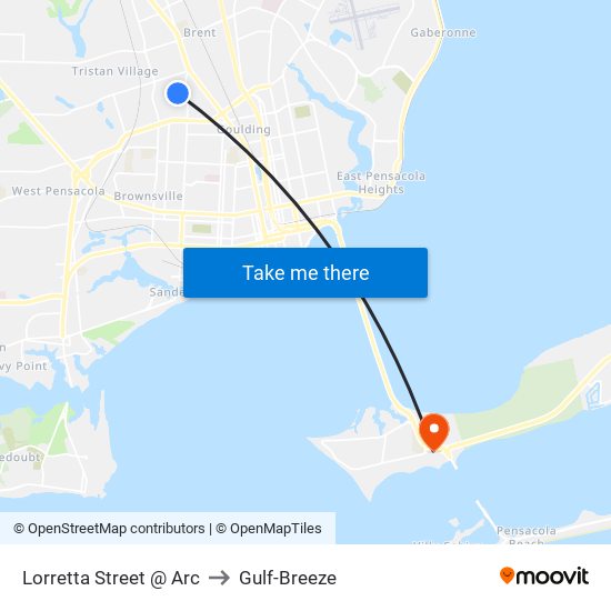 Lorretta Street @ Arc to Gulf-Breeze map