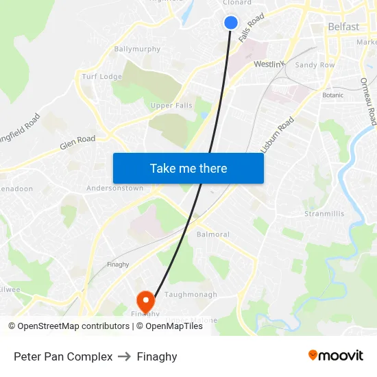 Peter Pan Complex to Finaghy map