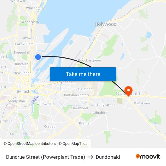 Duncrue Street (Powerplant Trade) to Dundonald map
