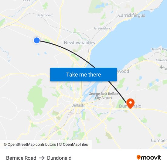 Bernice Road to Dundonald map