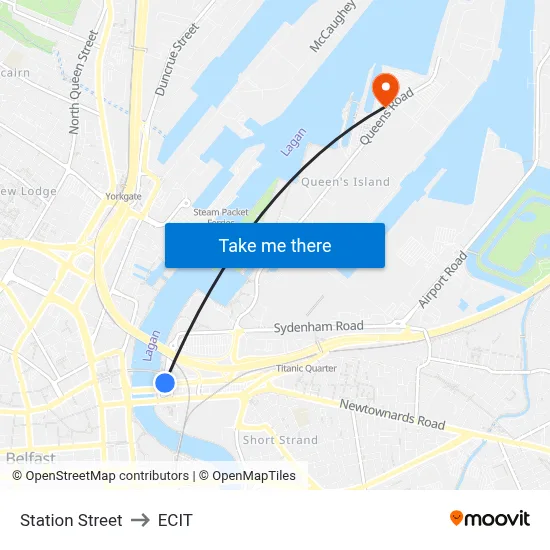 Station Street to ECIT map