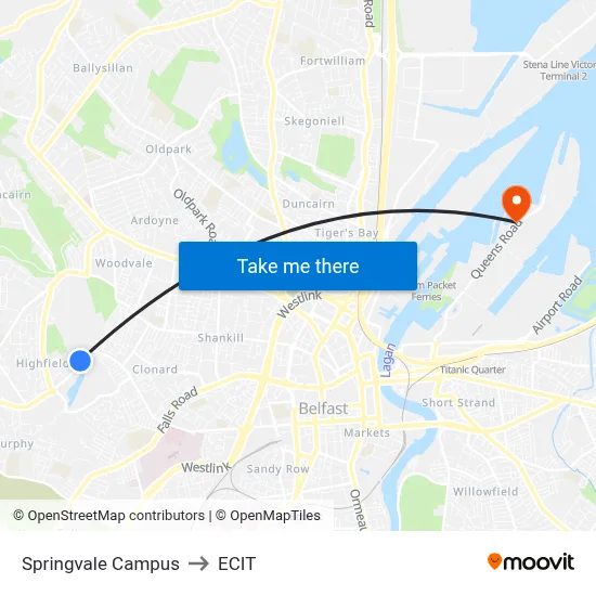 Springvale Campus to ECIT map