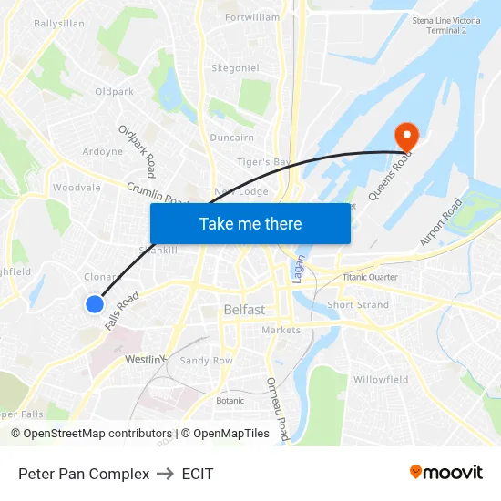 Peter Pan Complex to ECIT map