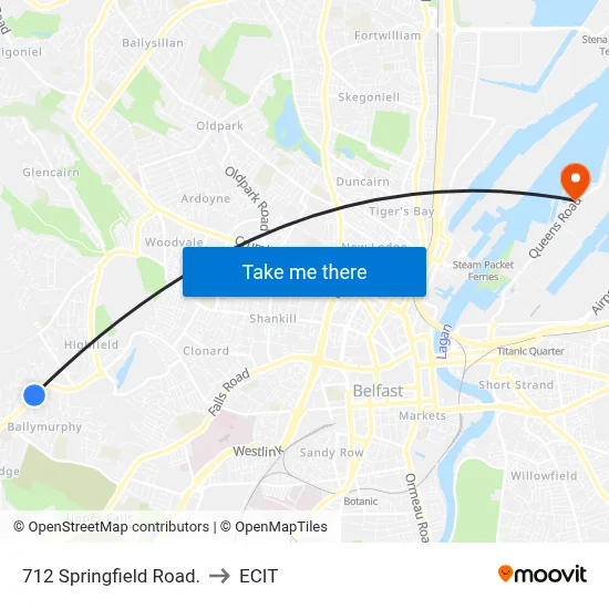 712 Springfield Road. to ECIT map
