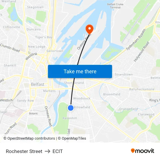 Rochester Street to ECIT map