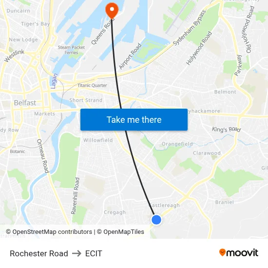 Rochester Road to ECIT map