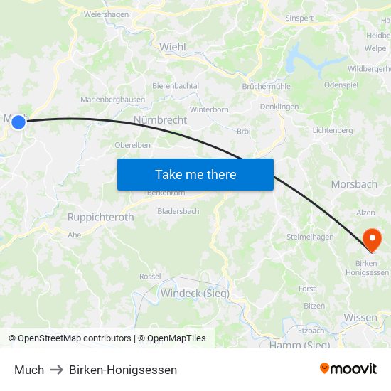 Much to Birken-Honigsessen map