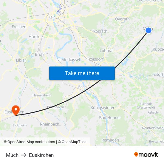 Much to Euskirchen map