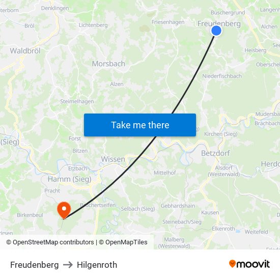Freudenberg to Hilgenroth map