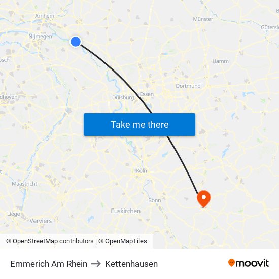 Emmerich Am Rhein to Kettenhausen map