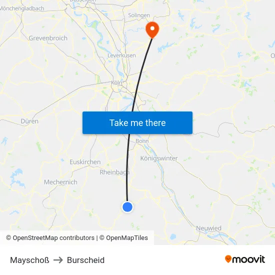 Mayschoß to Burscheid map