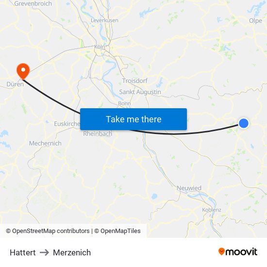 Hattert to Merzenich map