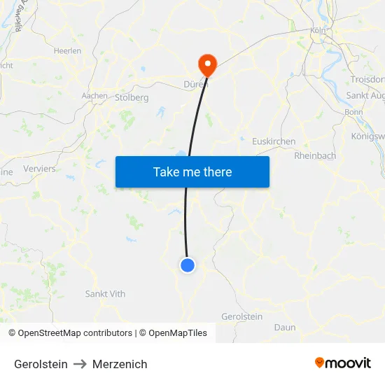 Gerolstein to Merzenich map