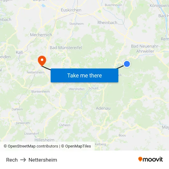 Rech to Nettersheim map